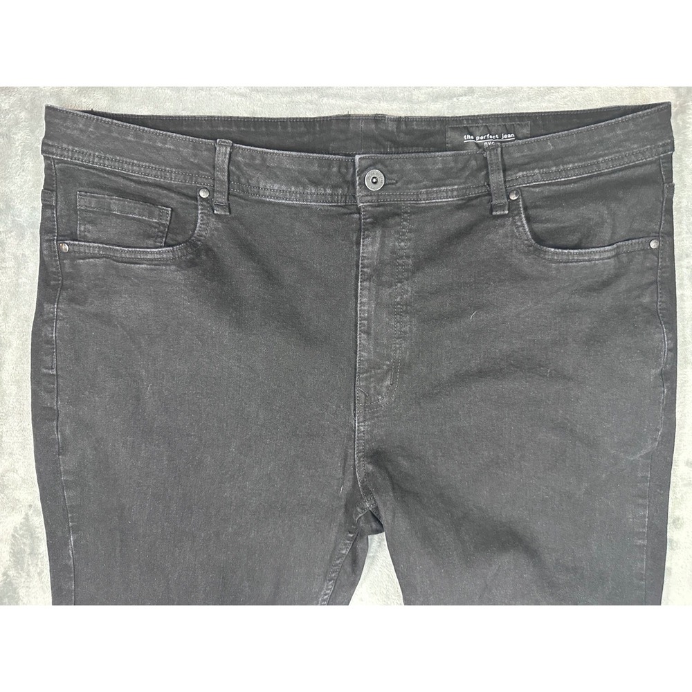 The Perfect Jean NYC Mens 44x34 Slim Fit Black Stretch Denim Jeans JUXTIBBDT34 - Picture 5 of 9